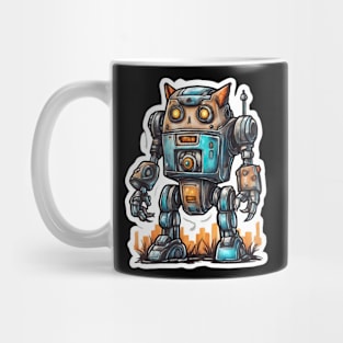 Robot Drawing Art Mug